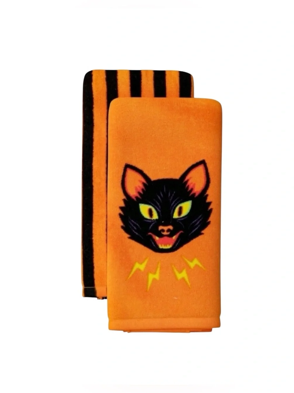 Hyde and EEK! 2 Pack Halloween Black Cat Kitchen Towels - Set of 2 Packs